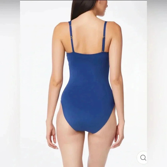 BLEU BY ROD BEATTIE RING ME UP ASYMMETRICAL ONE SHOULDER ONE PIECE - Picture 6 of 11